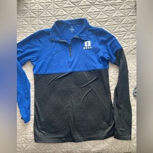 Duke University Blue Devils Lacrosse Large  Quarter Zip Athletic Pullover